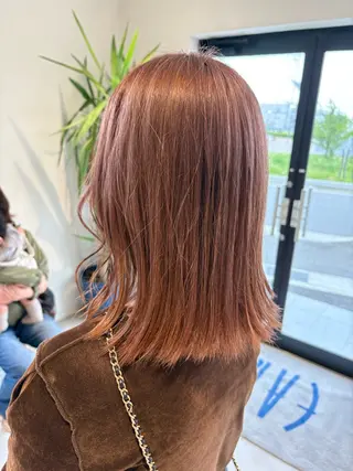 ミディアム 山口 優美のヘアスタイル