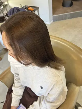 ミディアム ayumi ／透明感カラーのヘアスタイル