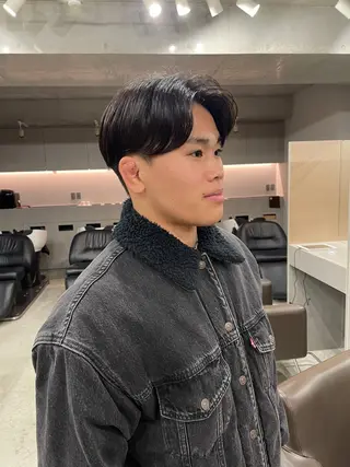 ショート カラー パーマ メンズ 表参道🌿赤み消し カラー/チナツのヘアスタイル