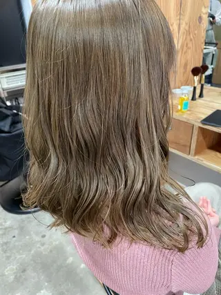 ロング カラー パーマ ヘアアレンジ マツエク・マツパ 暖色ボブ 🍊rikakoのヘアスタイル