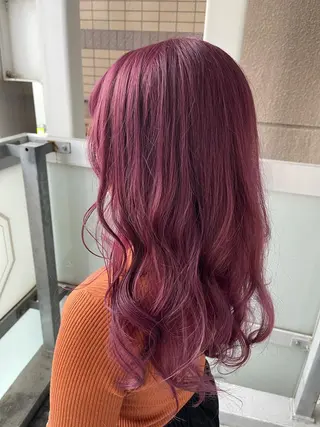 ロング カラー 岩谷/ブリーチ 🪽透明感カラーのヘアスタイル