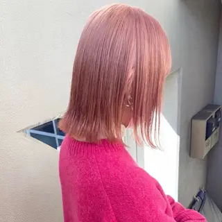 ミディアム カラー ブリーチモデル yumekaのヘアスタイル