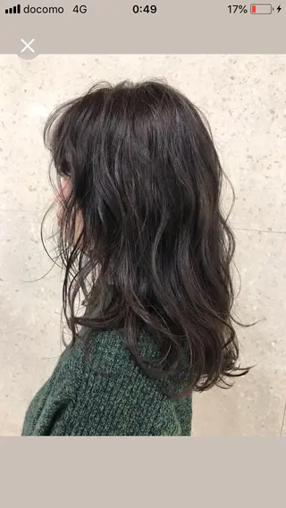 ミディアム カラー 菅村 勇亮のヘアスタイル
