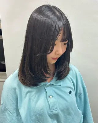 ロング カラー パーマ ヘアアレンジ メンズ キッズ 盛れ韓国ハイトーン 🎀Himari🎀のヘアスタイル