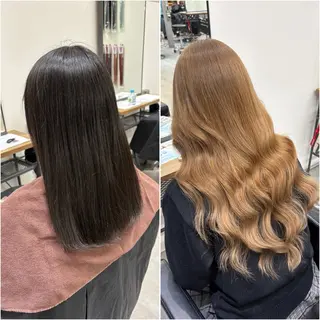 ロング カラー KEISUKE🐶 カラー✨エクステのヘアスタイル