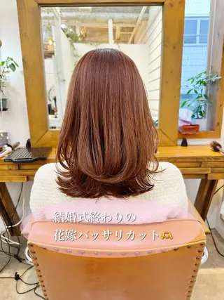ミディアム カラー 👑銀座ショート/ 絶壁補正/金子涼👑のヘアスタイル