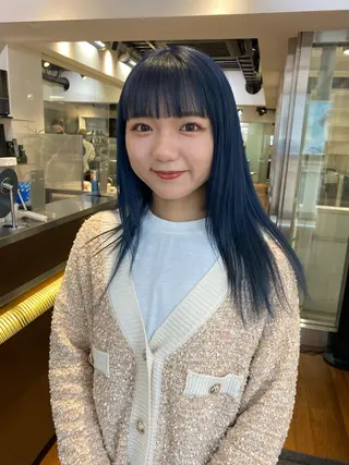 セミロング カラー ミディアムレイヤー/ 艶カラー🎀　emiのヘアスタイル