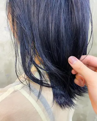 ミディアム カラー ヘアアレンジ 志賀 あずみのヘアスタイル