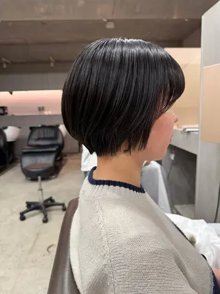 ショート カラー 表参道🌿赤み消し カラー/チナツのヘアスタイル