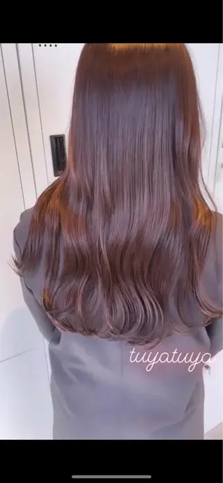セミロング カラー 🦋うる艶透明感ヘア 今井達也のヘアスタイル