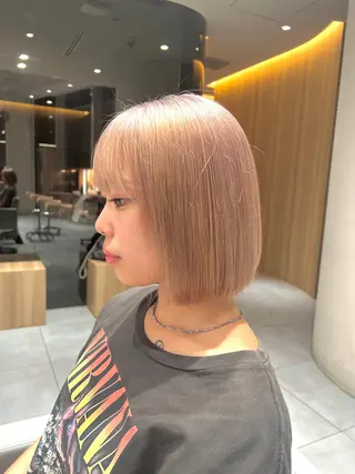 ミディアム カラー kako　ショート ボブのヘアスタイル