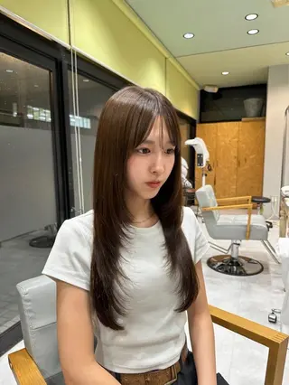 ロング 野上 麗のヘアスタイル