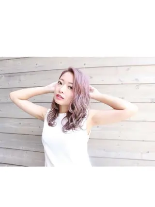 セミロング カラー GRANDE アオキのヘアスタイル