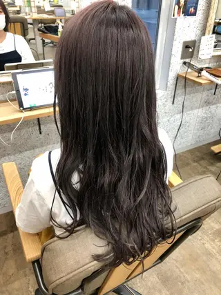 ロング カラー カノエ 松江学園店のヘアスタイル