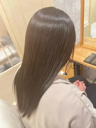 セミロング カラー パーマ 🌈髪質改善・美髪矯 正・平野瀬乃🌈のヘアスタイル
