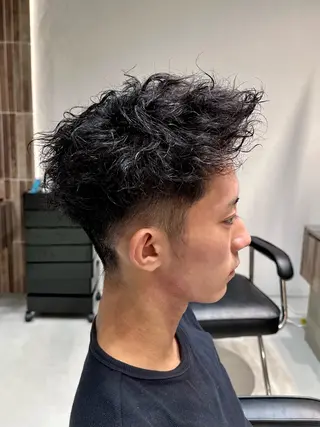 ショート パーマ メンズ 横浜/メンズ特化/ Farbe/田中颯斗のヘアスタイル
