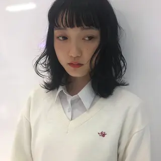 ミディアム レイヤー/ブリーチ HIKARU ♡のヘアスタイル