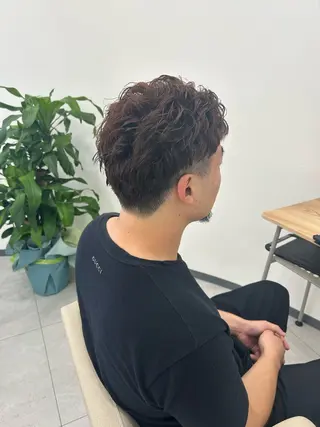 ショート パーマ メンズ nodoka /艶カラー🪽のヘアスタイル