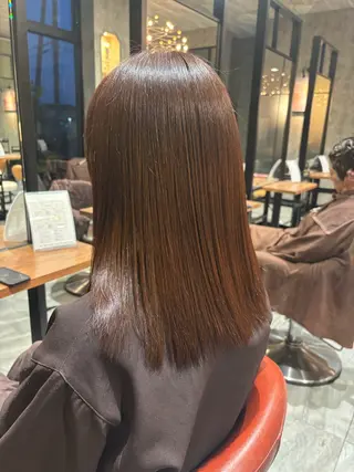 ミディアム earth中野山店 西尾　乃朱のヘアスタイル