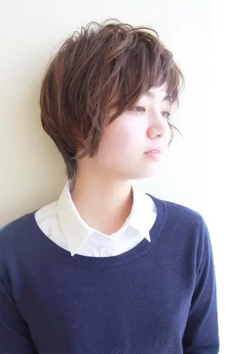 ショート ブリーチ毛でもできる 髪質改善縮毛MIHOのヘアスタイル