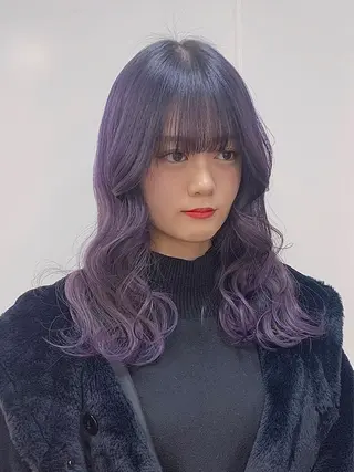 セミロング カラー ヘアアレンジ 柔らか垢抜けｶﾗｰと ｶｯﾄ🫧ASUKAのヘアスタイル
