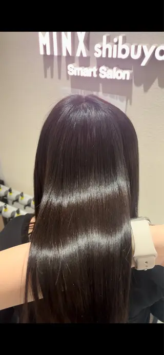 セミロング パーマ MINX似合わせボブ 髪質改善/岩城槙乃介のヘアスタイル