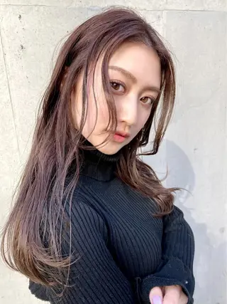 セミロング カラー ブリーチ＆カラーが 得意☀️望月宣雄☀️のヘアスタイル