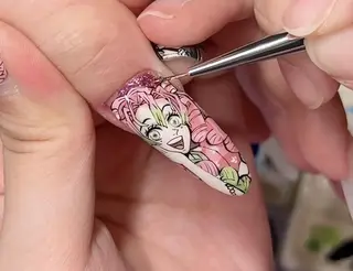 ネイル 痛ネイル 長さ出し/パラジェルのネイルデザイン