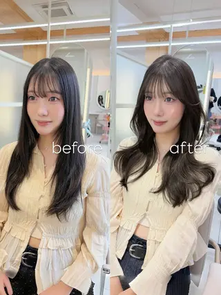 セミロング oto🤍×美髪× ゆるふわレイヤーのヘアスタイル