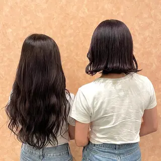 セミロング カラー 梅田美容室/ ウルフカットのヘアスタイル