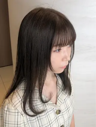 セミロング カラー 似合わせカット unix 藤田 学のヘアスタイル