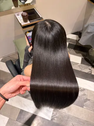 ロング カラー パーマ 圧倒的髪質改善 ✂︎飯島悠介のヘアスタイル