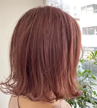 ミディアム カラー 心斎橋韓国ボブ 好原良真のヘアスタイル