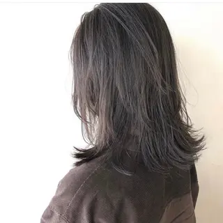 セミロング JINKIメンズ特化 メンズカットパーマのヘアスタイル