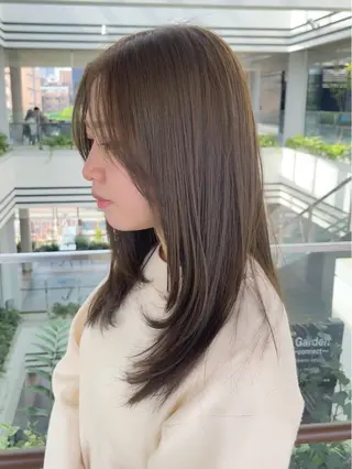 セミロング 園田 渉 ◤SHIKIO◢のヘアスタイル