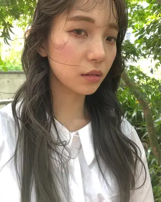 ロング カラー ヘアアレンジ 早瀬裕之 パーマのヘアスタイル