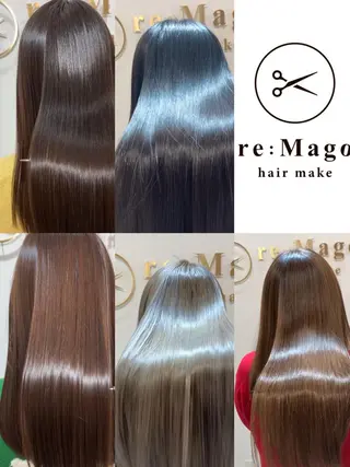 ロング カラー ヘアアレンジ キッズ 横浜関内髪質改善 re:Magoのヘアスタイル