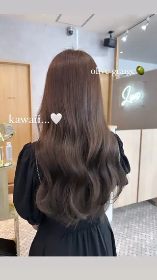 ロング カラー ヘアアレンジ REONA🪽✨薬院 レイヤーカット🫧のヘアスタイル