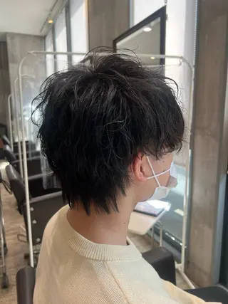 ミディアム カラー パーマ ヘアアレンジ メンズ キッズ ネイル マツエク・マツパ アイブロウ EnBlesS西宮 マンツーマン神道有基のヘアスタイル