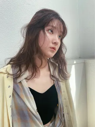 ロング カラー パーマ 垢抜けボブ/SAHO /OAK溝の口のヘアスタイル