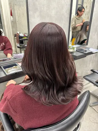 ロング カラー すぐ巻ける縮毛矯正 🍀勝倉　麗のヘアスタイル