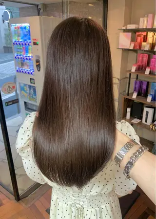 セミロング カラー 矢野 晃平のヘアスタイル