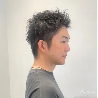 ショート メンズ calna by ELMO  上ノ井のヘアスタイル