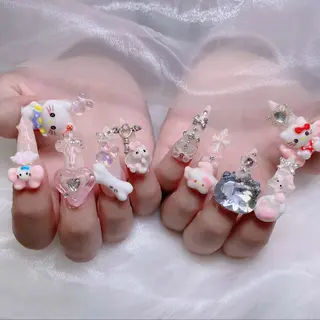 ネイル MoMoA Nail ネイル長さ出し専門店のネイルデザイン