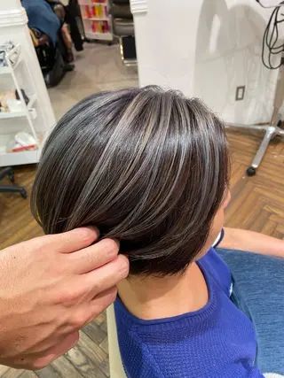 ショート カラー ショート、メンズ 一日1名限定枠⚡️のヘアスタイル