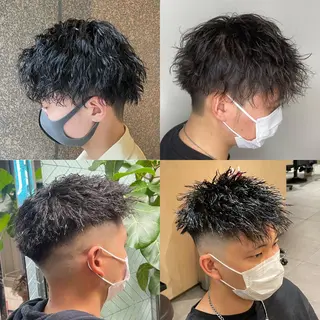 パーマ メンズ 渋谷/フェード/ 國分 翔のヘアスタイル
