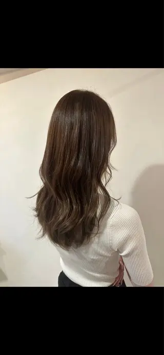ロング カラー 骨格/顔型/伏見/ 佐藤 里菜のヘアスタイル