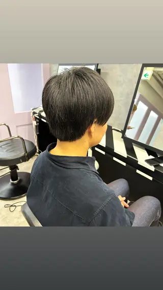 メンズ 縮毛矯正・髪質改善 特化 出納 直起のヘアスタイル