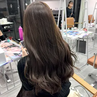 ロング カラー ヘアアレンジ ブリーチなしカラー /新百合ヶ丘/安形翔のヘアスタイル
