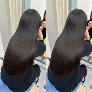 ロング パーマ メンズ 髪質改善🩵縮毛矯正 代々木/木下のヘアスタイル